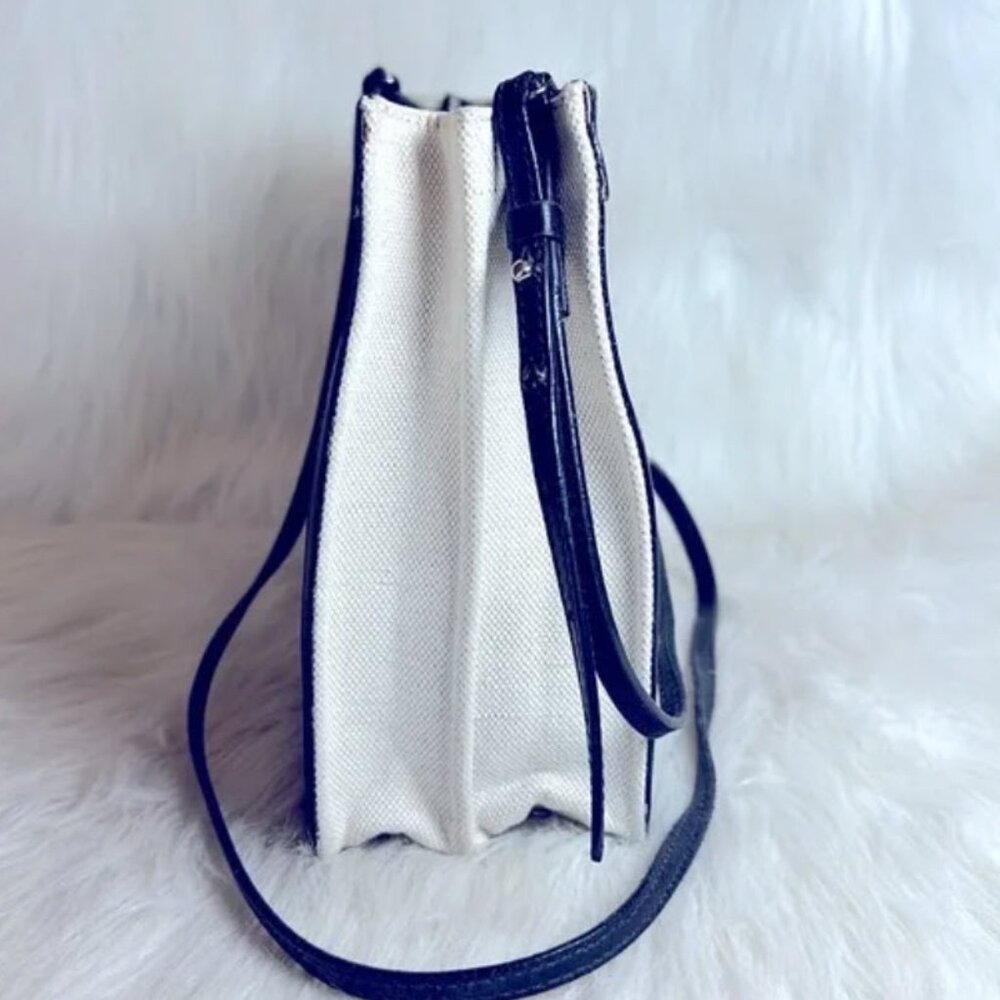 BALENCIAGA .Paris canvas & black leather crossbody - Picture 4 of 10